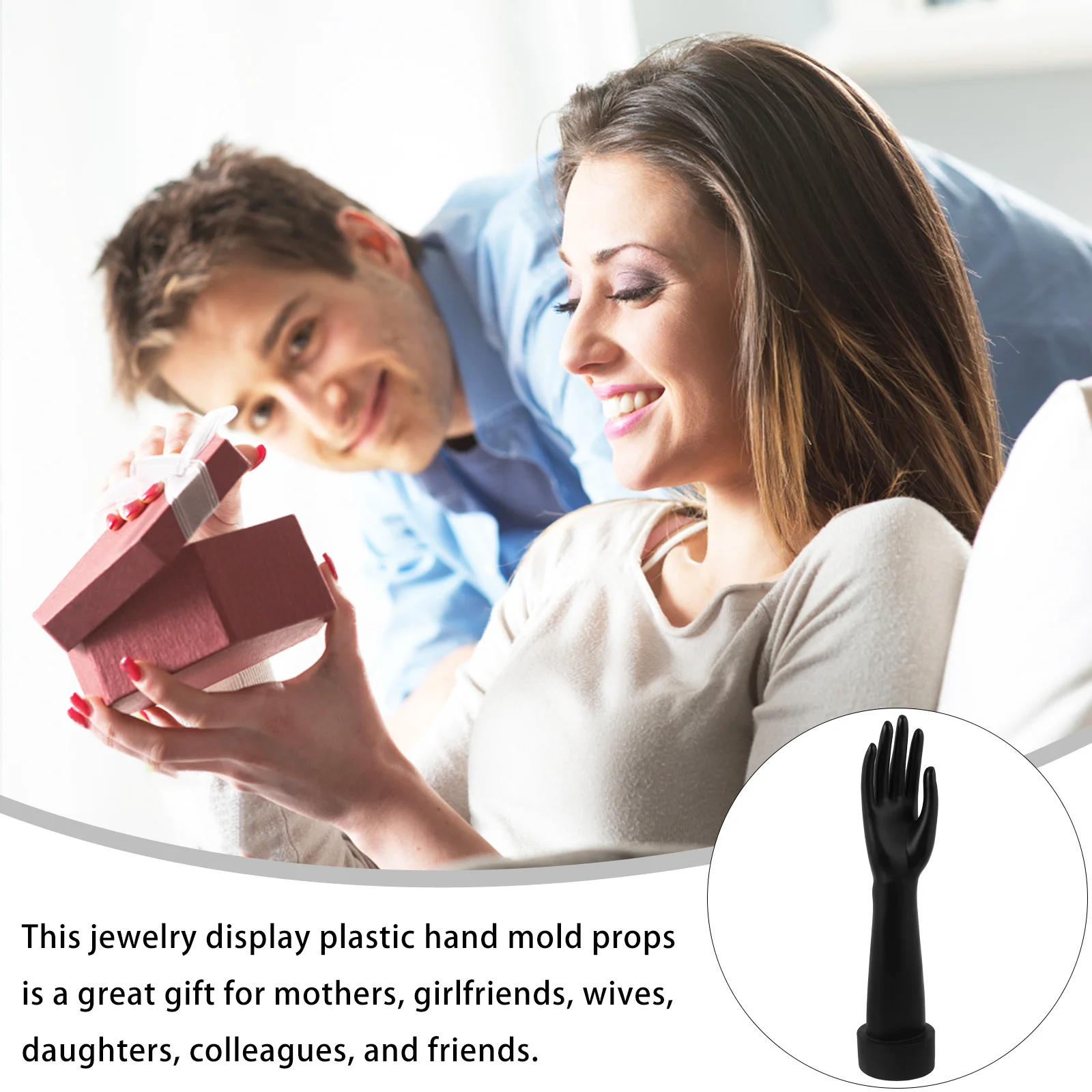 

1pc Wedding Jewelry Hand Ring Bracelets Display Stand Organizer Storage Holder For Rings Pendants Hand Form Decorative Accessory