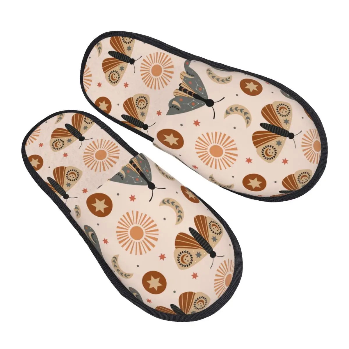 الشتاء النساء الرجال عدم الانزلاق نعال مسطحة مخدر العثة فوق ماندالا داخلي الفراء أحذية دافئة لينة #3