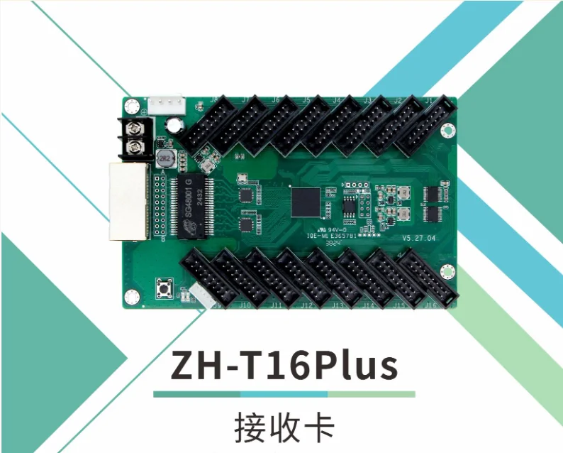 Zh T16plus Led Display Receiving Card Driver Module With Built In Hub75 Interface High Refresh Rate For Indoor Outdoor Projects
