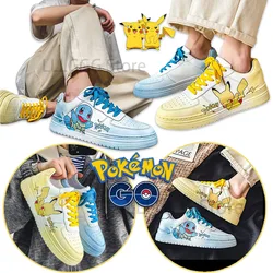 Pokemon Pikachu buty deskorolkowe kaczki mandarynki buty męskie buty ocieplane buty deskorolkowe wygodne obuwie sportowe białe buty prezent