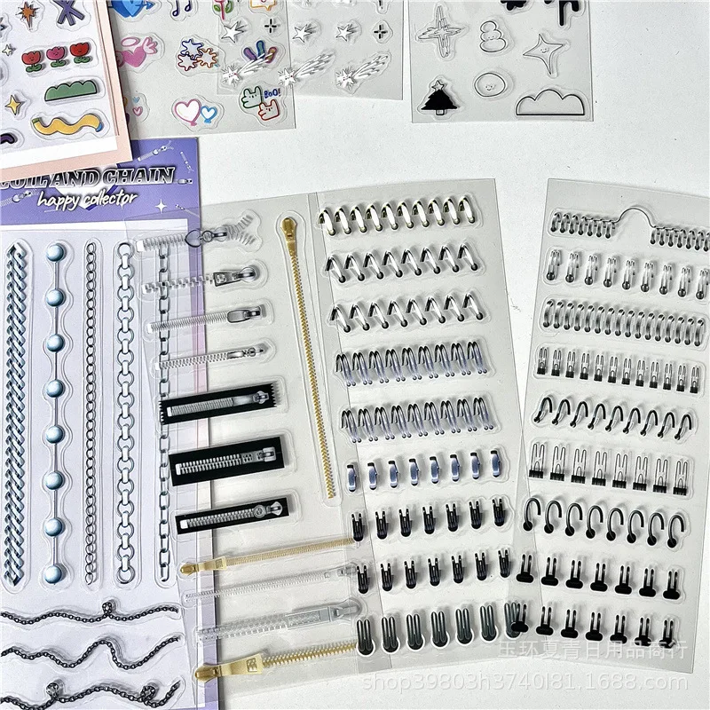 1 Pc Creative Cute Pattern Sticker Korean Style PET Sticker DIY Scrapbooking Journaling Planner Diary Collage Material Sticker