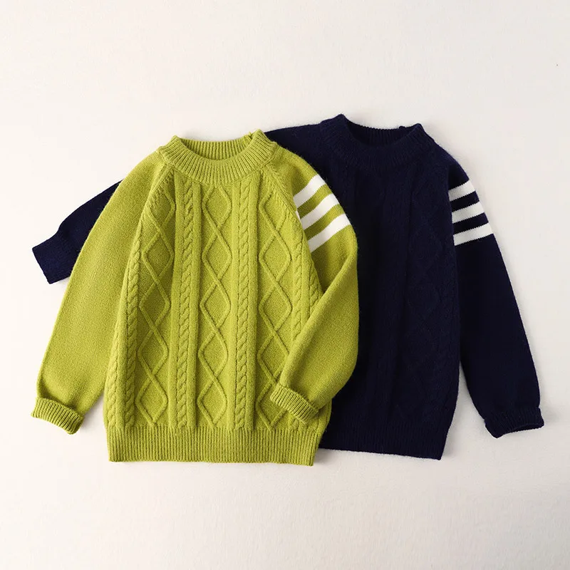 

Fashion Baby Boys Clothes Spring-Autumn Kids Sweaters Quality Pullovers Bottoming Shirt Children Warm Shirt O-neck Sweaters