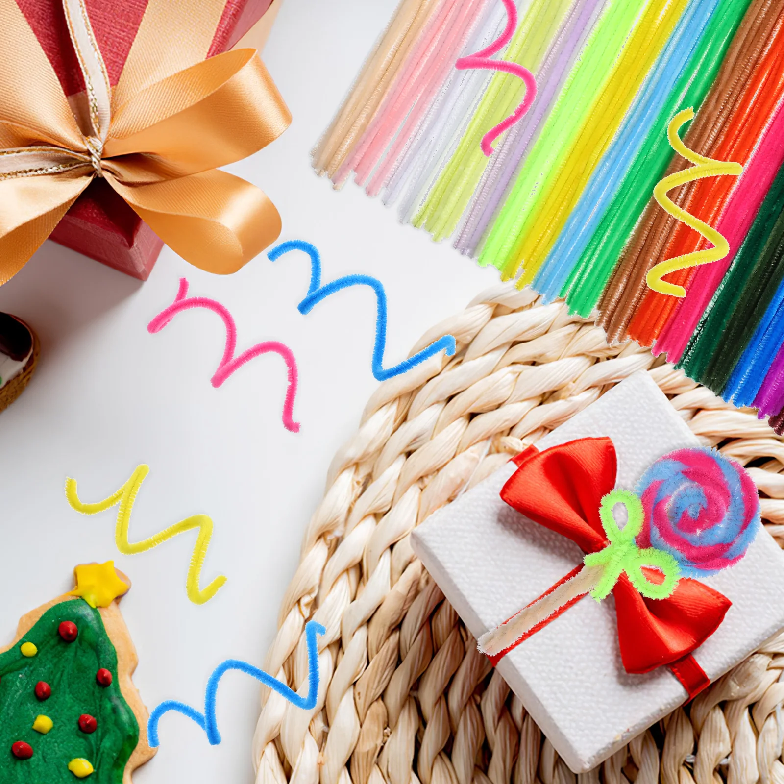 

400Pcs Chenille Sticks Soft and Flexible Crafting Stems Endless Possibilities 20 Colors Soft Sticks Twist Stick