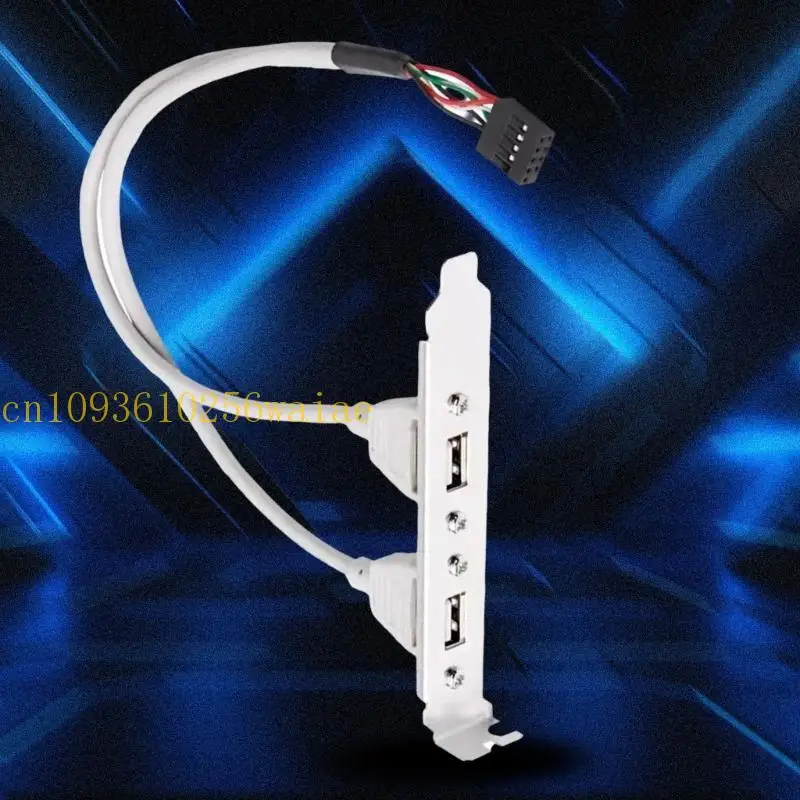 652F da 9pin a USB 2.0 Cavo estensione della porta 2 per schede madri per computer