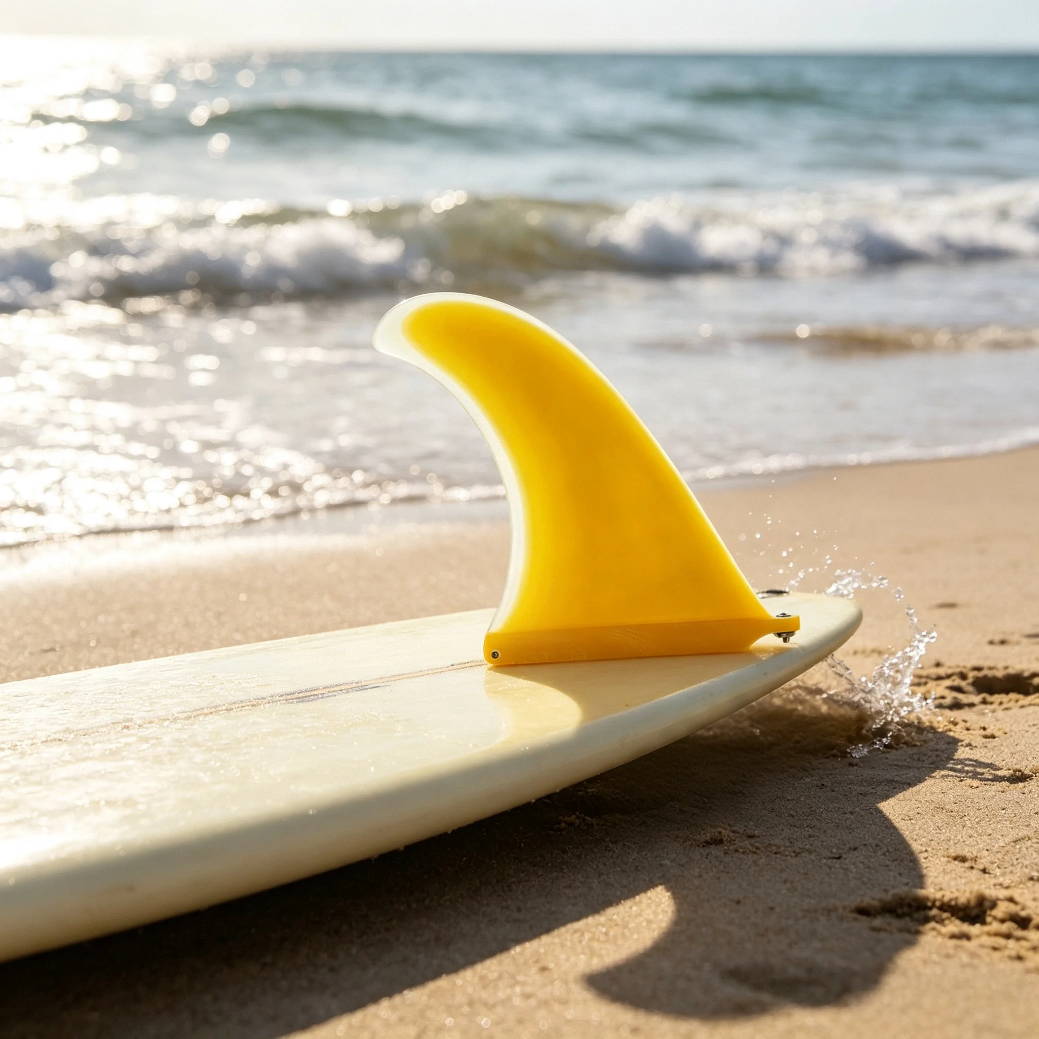 975-inch-longboard-fin-surfboard-tail-fin-single-fin-yellow-surfboard-fin-surfing-surfboard-accessories