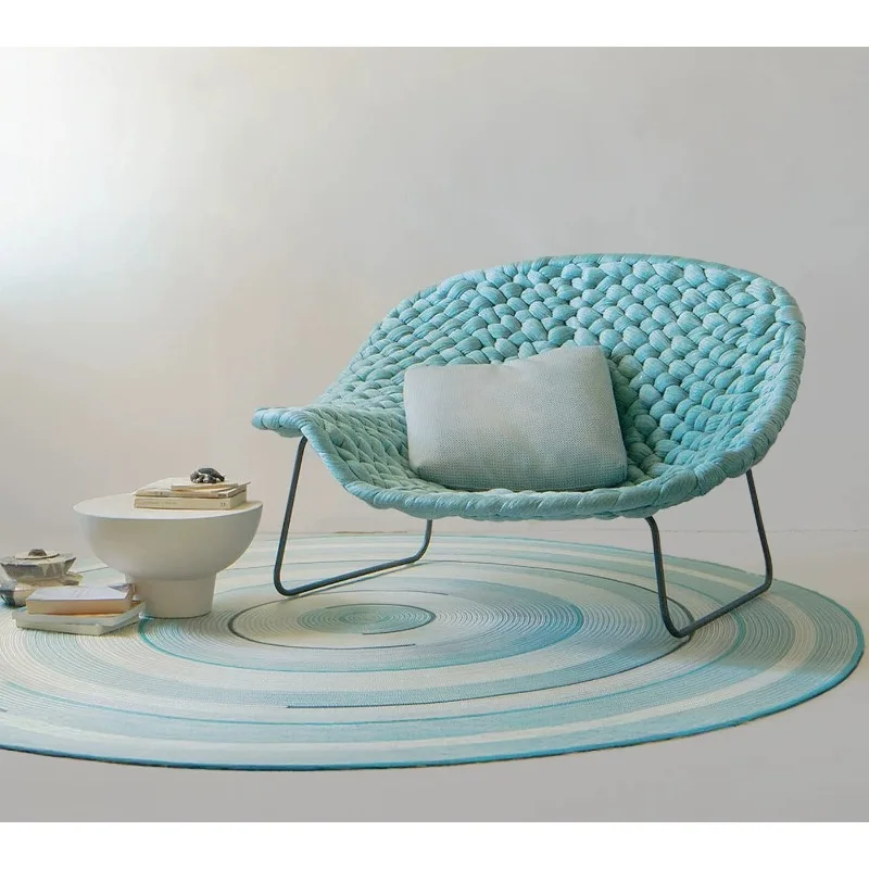 Outdoor sofa rattan villa courtyard lazy creative outdoor leisure furniture hotel homestay sales department rattan chair