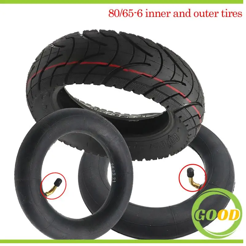 ​10 Inch Electric Scooter Tire 80/65-6 Inflatable Wheel for Inokim Kugoo M4 G1 Dualtron Victor Eagle Speedway 4 Zero 10X​