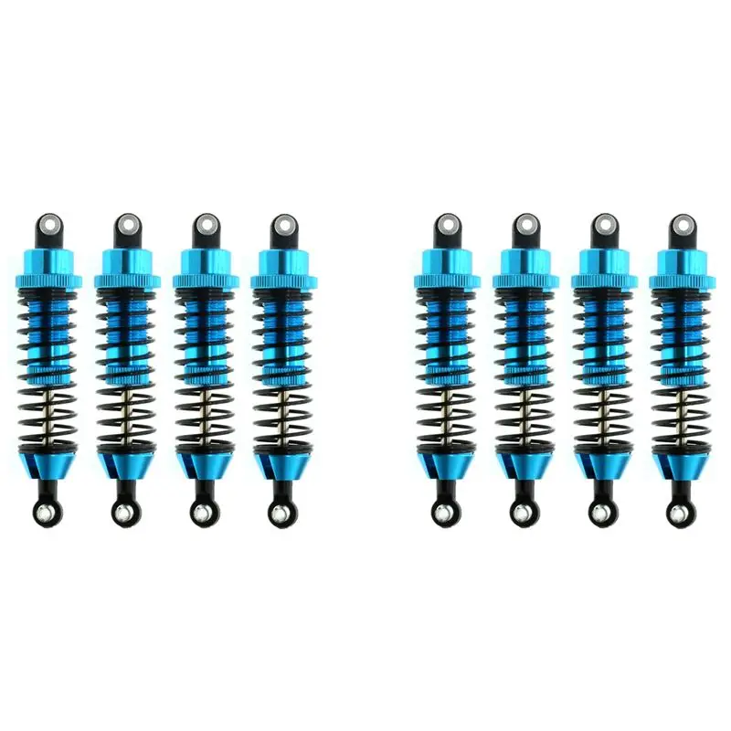 FBIL-8Pcs 85Mm Metal Shock Absorbers Damper For Redcat Gen8 Gen 8 Scout II 1/10 RC Crawler Car Upgrade Parts,Blue