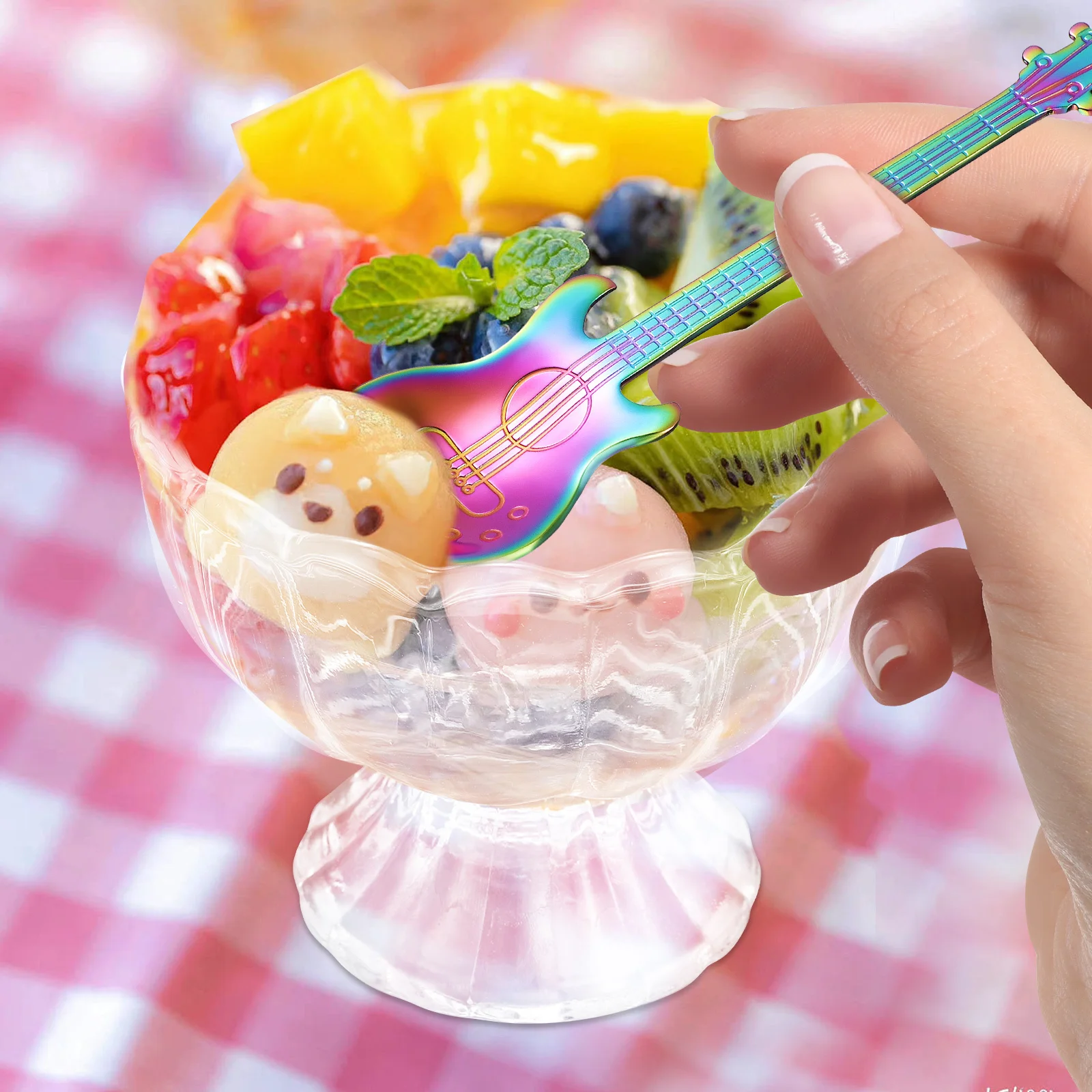 

4Pcs Ice Cream Bowls Glass Dessert Cups Featuring Crystal-Like Texture Large Capacity for Party Family Use Sundae Glass Reusable