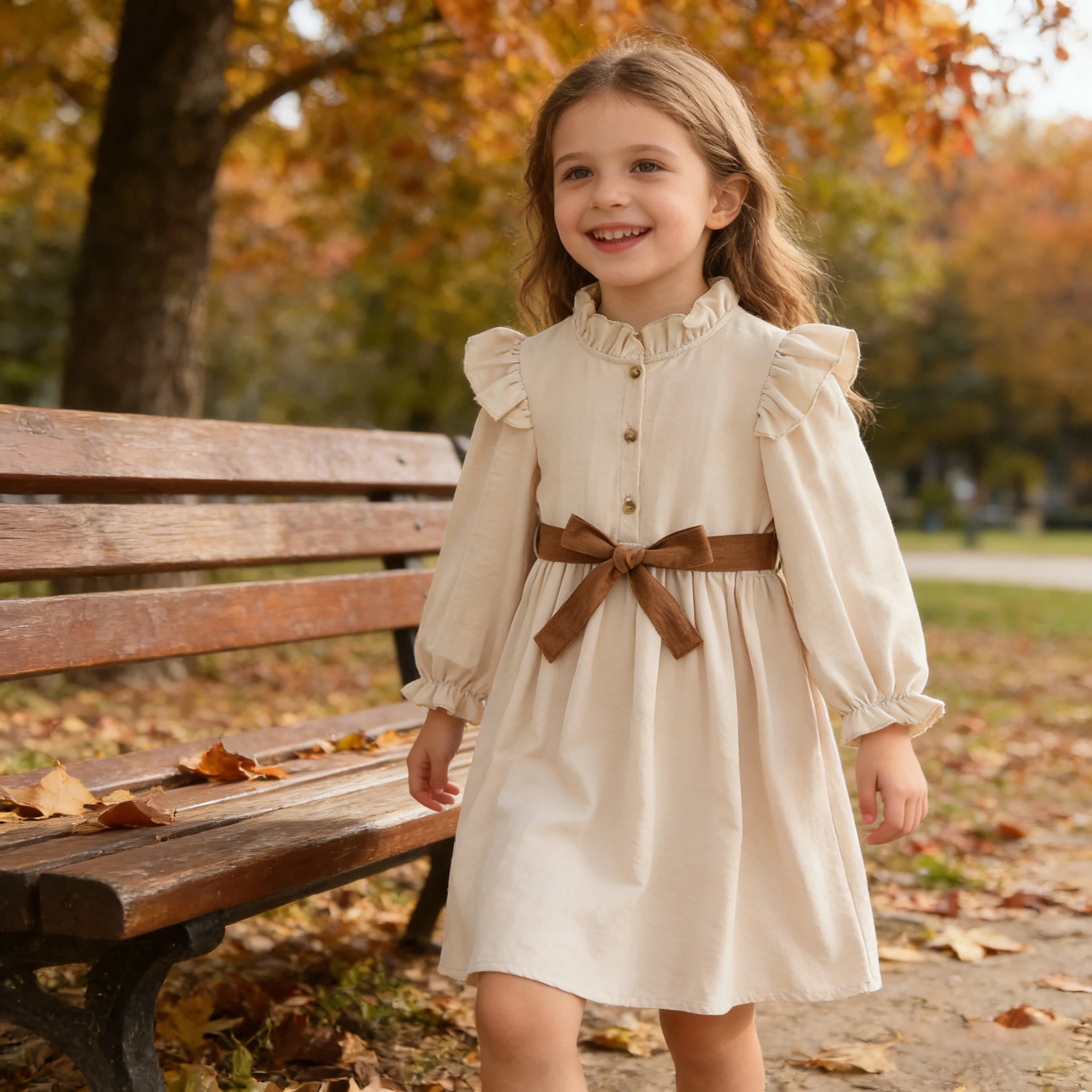 

Весенне-осеннее платье с длинными рукавами для маленьких девочек 3, 4, 5, 7 лет, однотонные детские платья, повседневная повседневная одежда для девочек