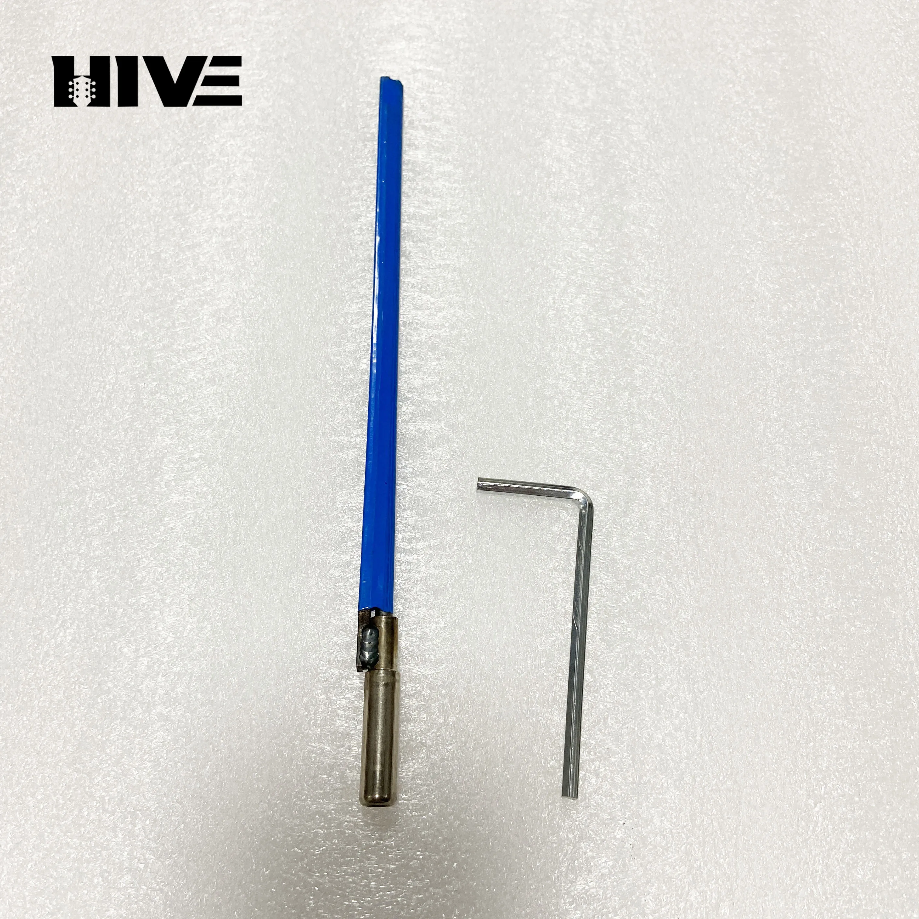Multi-specification Guitar Truss Rod Blue Adjustment Lever with Hex Wrench Guitar Adjustment Bar
