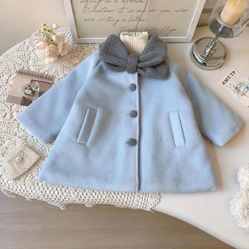 

Hot Girl Thicken Coat Autumn Winter Keep Warm Mid-Length Tops Child Versatile Kawaii Fashion New Style Casual Clothing Homewear