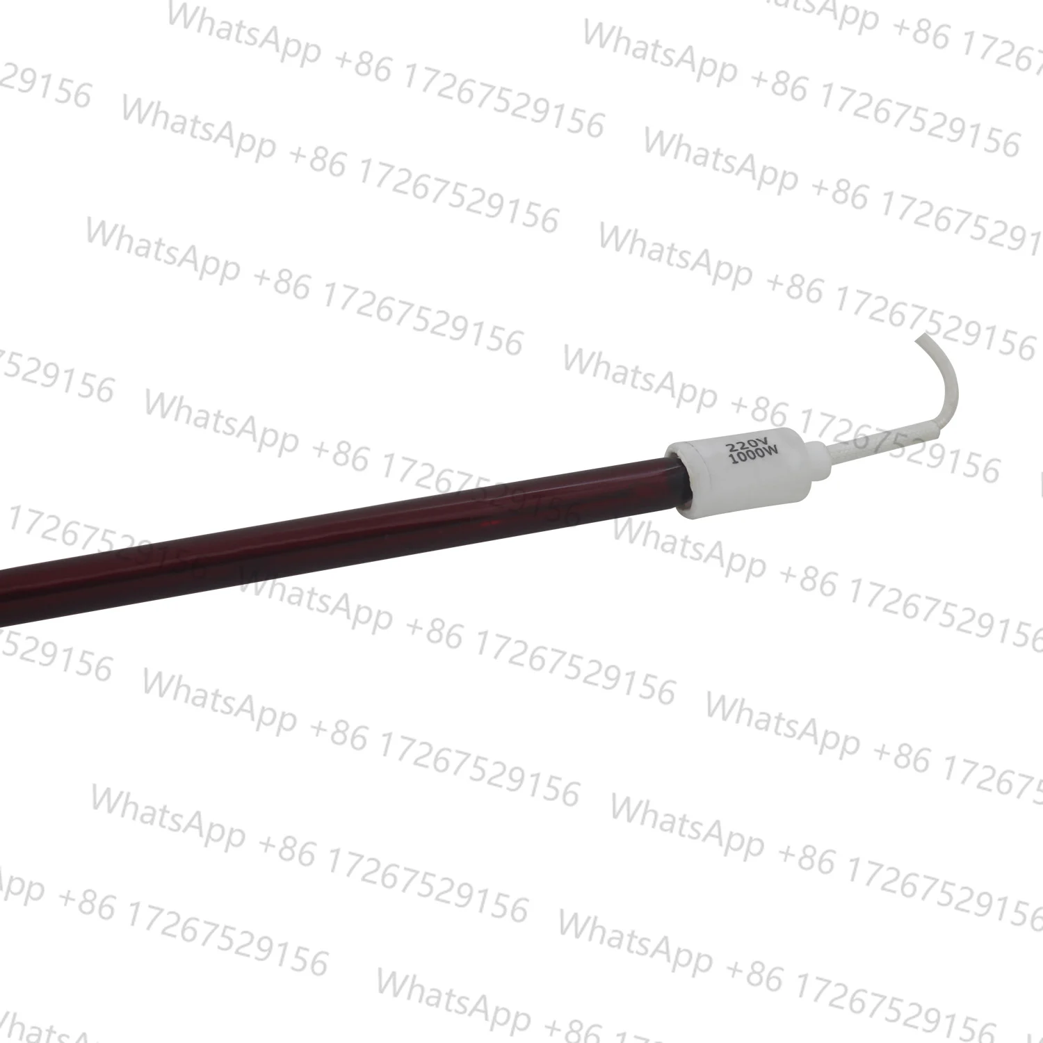 Halogen Infrared Paint Curing Lamp High Temperature Paint Room Quartz Heater Tube Quartz Tube Infrared