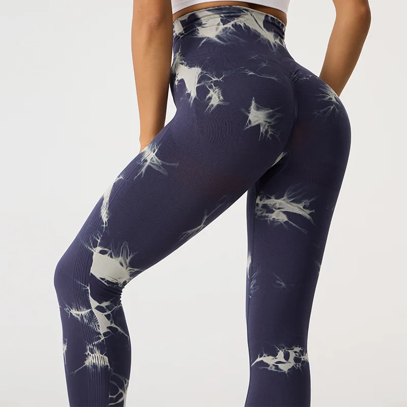 Guashye-pantalones de Yoga sin costuras para mujer, mallas deportivas con estampado de bicicleta y gimnasio, mallas de cintura alta, Sexy, ropa