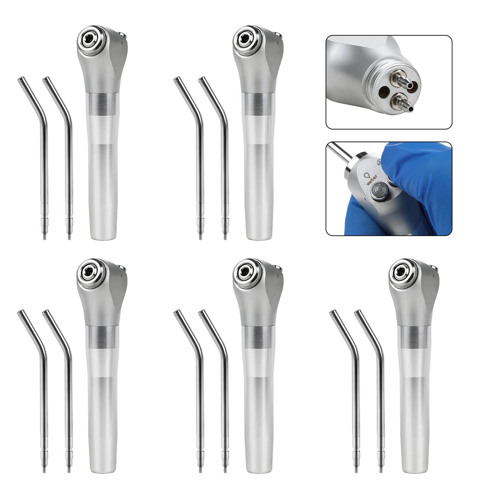 

Стоматологический 3-функциональный шприц Sandent для подачи воздуха и воды с 2 насадками и трубками