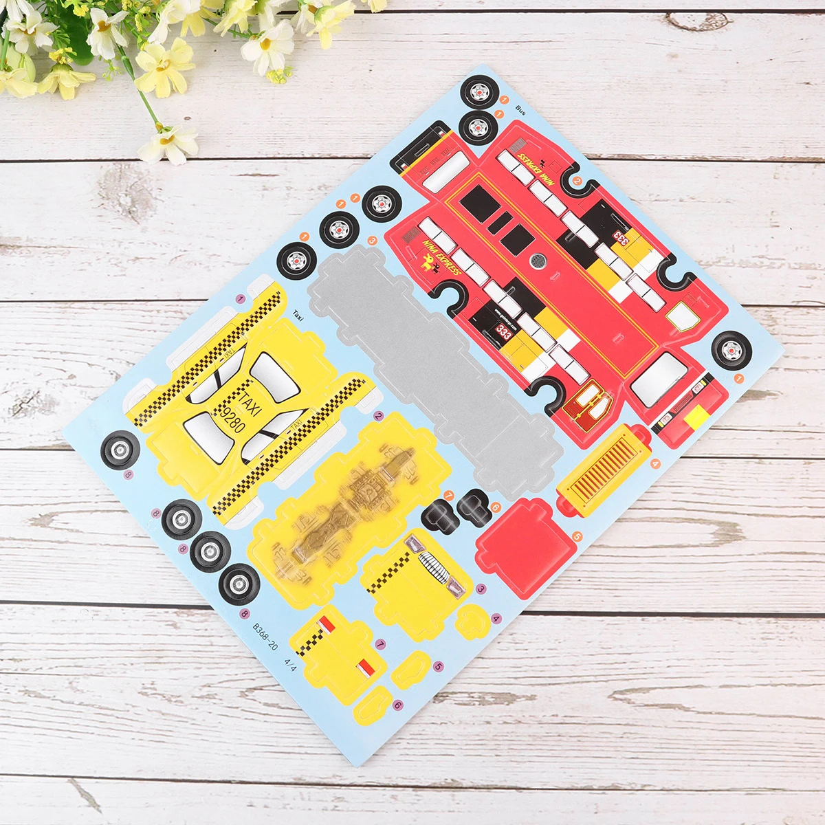 

8pcs 3D Car Puzzle Paper Kids Educational Game Hand-Eye Coordination Development Creative Activity For Children Birthday Gift