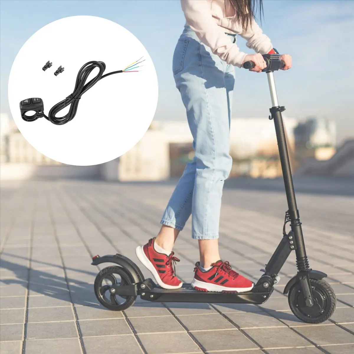 

Переключатель AA90 (одинарный/двойной) + переключатель/индикатор аварийной сигнализации для электросамокатов, велосипедов, горных велосипедов, трициклов, квадроциклов, электромобилей, запчасти для самостоятельной переоборудовки