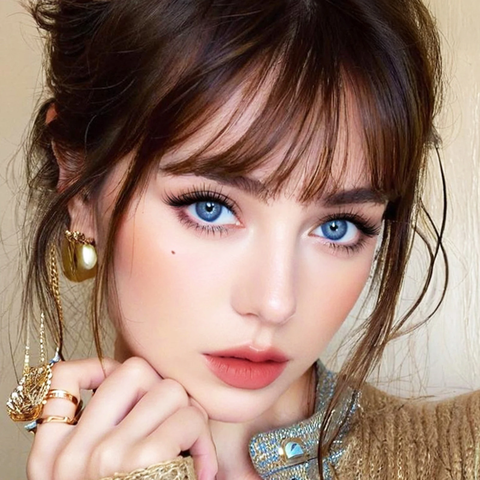 Tiras de pestañas Manga 3D, pestañas postizas rizadas gruesas y dramáticas, 40 Uds., pestañas de fibra rizadas C negras de 9-13mm para maquillaje de volumen Natural
