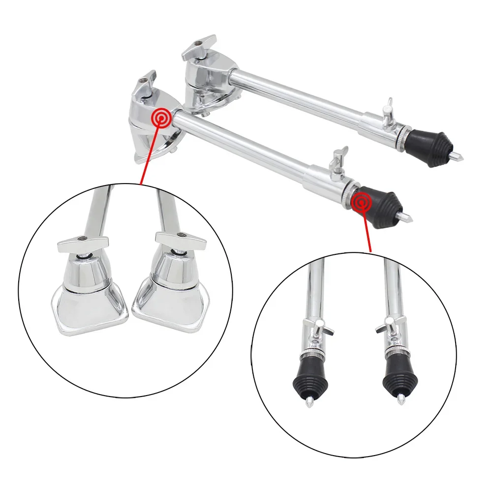 2 Pcs Drum Legs Thigh Drums Drum Stand Bass Drum Foot Spurs Legs Drum Set Bottom Support Leg Percussion Instruments Parts