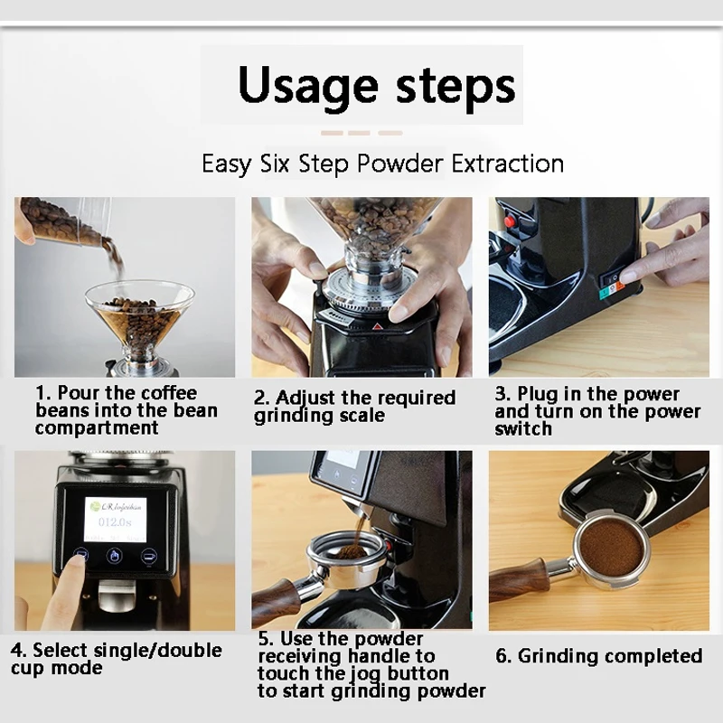 

Electric Coffee Bean Grinder Home Italian Mill Automatic Commercial Coffee Bean Grinding Machine