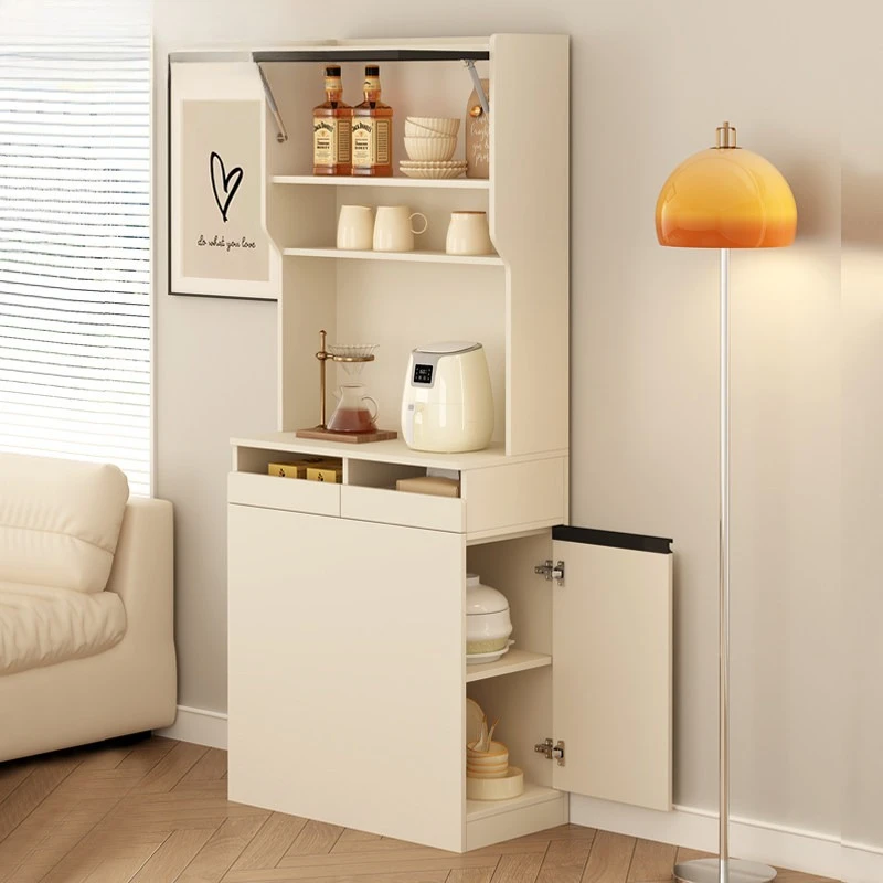 

New dining side cabinet, table integrated against the wall, separate island cabinet, electrical cabinet, kitchen rock sla