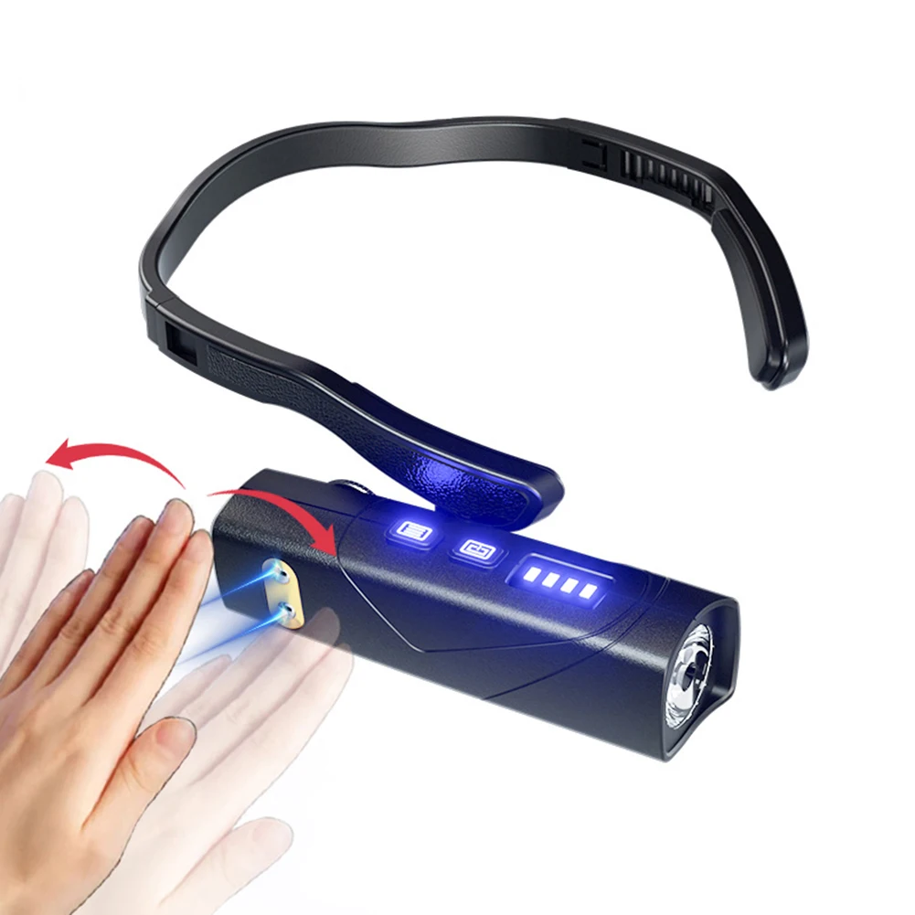 

XPG LED Removable Ear Hook Headlight USB Rechargeable Motion Sensor High Brightness Headlamp IPX4 Waterproof for Walking Fishing