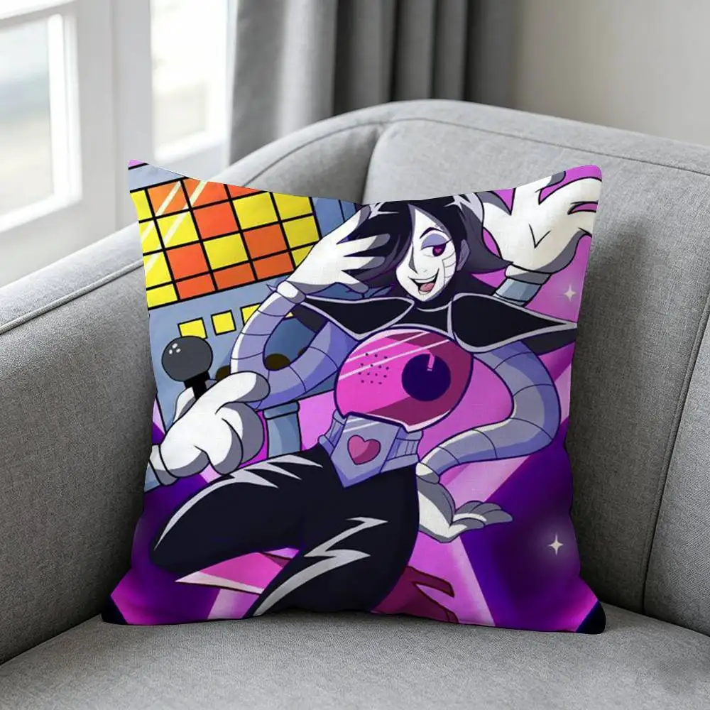 GAME Mettaton EX Anime Pillow-w Pillow cover Soft Microfiber Pillowcase Home Sofa Decor Surprise Decorative printed.