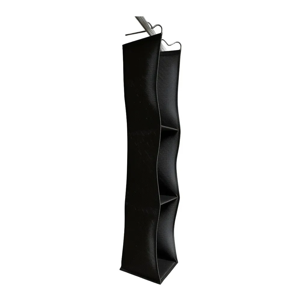 Hanging Storage Solution with 3-Tier Design and Six Segmented Areas Optimized for T-Shirts Towels Underwear Sweaters and Shoes