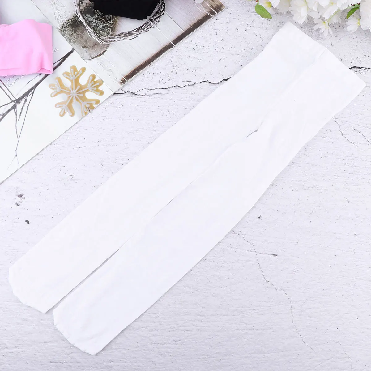 

3Pcs Kids Ballet Dance Pantyhose Black White Pink Size L Translucent Stocking Ballet Tights for Girls Dance Class