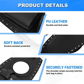 1 funda de piel sintética negra para depósito de combustible de motocicleta Harley Sport XL 883 1200 8 best sales Harley-Davidson 883 - №8