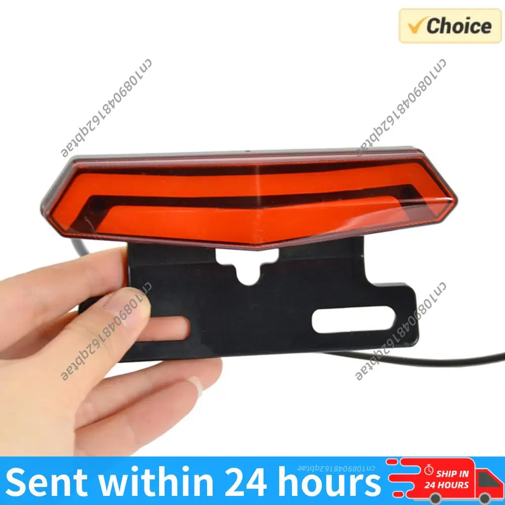 LED Brake Warning Light High-Brightness Ebike Turn Functional Tail Light Energy Saving for 36V 48V Electric Bike