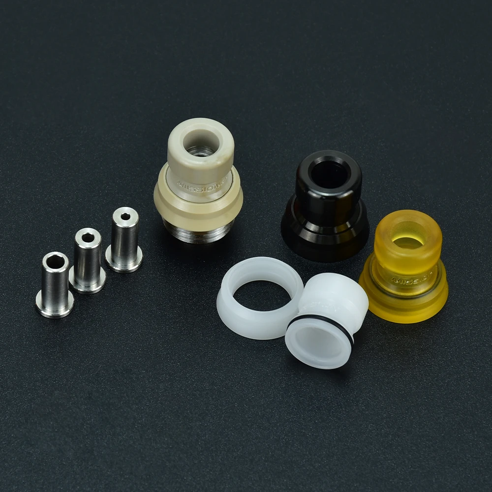 

mission Cosmos V2 Style Booster Integrated Drip Tip 316 Stainless Steel for sxk BB / Billet / Boro AIO Box Mod