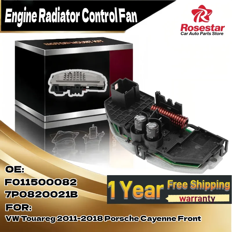 

For VW Touareg 2011-2018 For Porsche Cayenne Front Car A/C Heater Blower Motor Resistor Replace OE F011500082