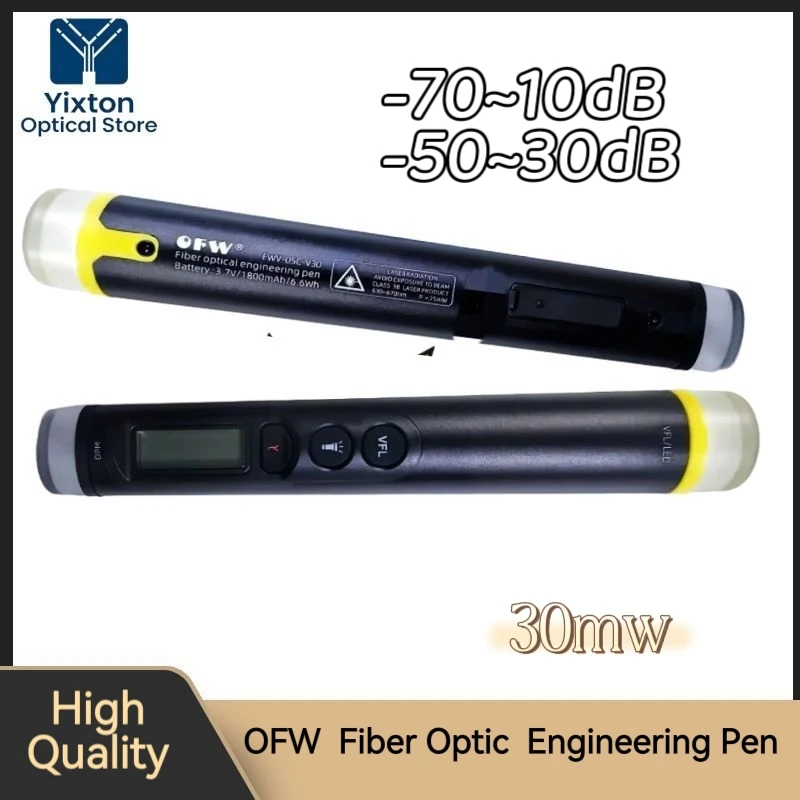 

Visual Fault Locator Fiber Optical Power Meter Mini 3 in 1 OFW 20/30MW 1800Ah Battery OPM LED VFL Mini Power Meter Cable Tester