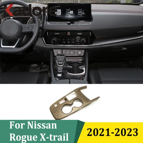 

For Nissan Rogue X-trail 2021 2022 2023 ABS Carbon Fiber Gear Box Shift Panel Cover Trim Interior Car Styling Accessories (LHD)