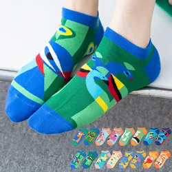 2023 New Original Women's Socks Fashion Cute Cartoon Animal Cotton Socks Woman AB Tide Ankle Socks for Spring Summer School