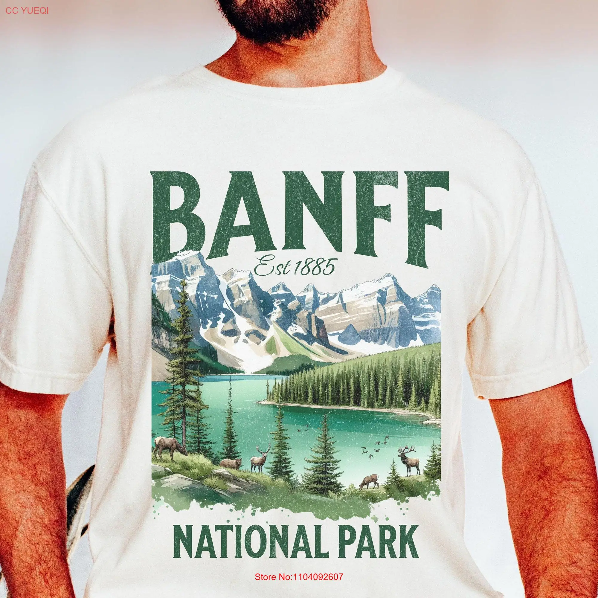 Banff National Park T Shirt Canada Souvenir Canadian Parks Granola Girl Gorpcore Clothing Hiking  long or short sleeves