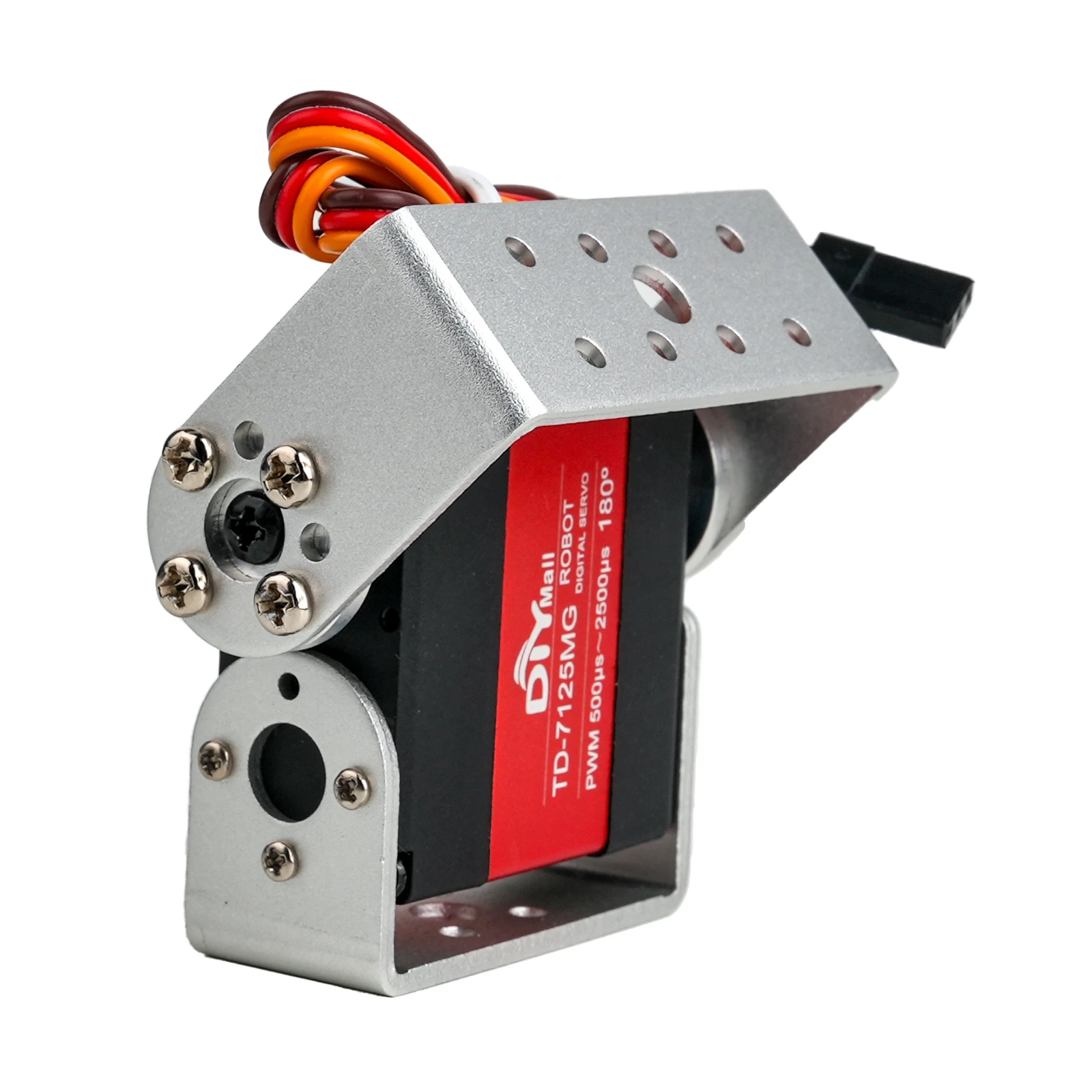 25KG TD-7125MG 二軸メタルデジタルサーボブラシモーター 180 ° /270 ° /360 °   4.8-8.4V スタンド付きサーボ DIY パーツ RC ロボットモデル用