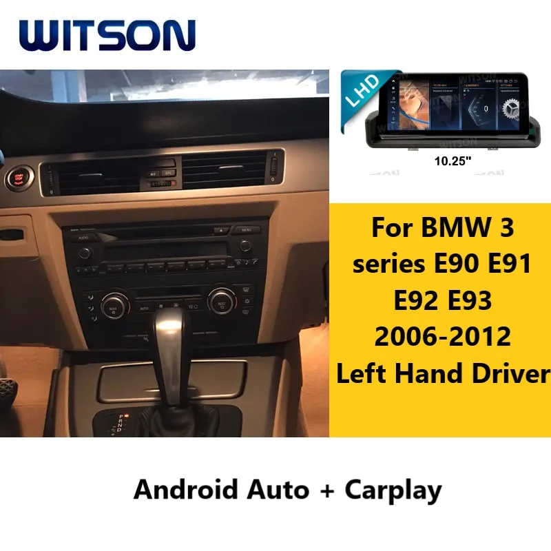 

WITSON Android 13 автомобильный мультимедиа для BMW 3 серии E90 E91 E92 E93 2006-2012 LHD RHD Carplay GPS авто стерео радио аудио