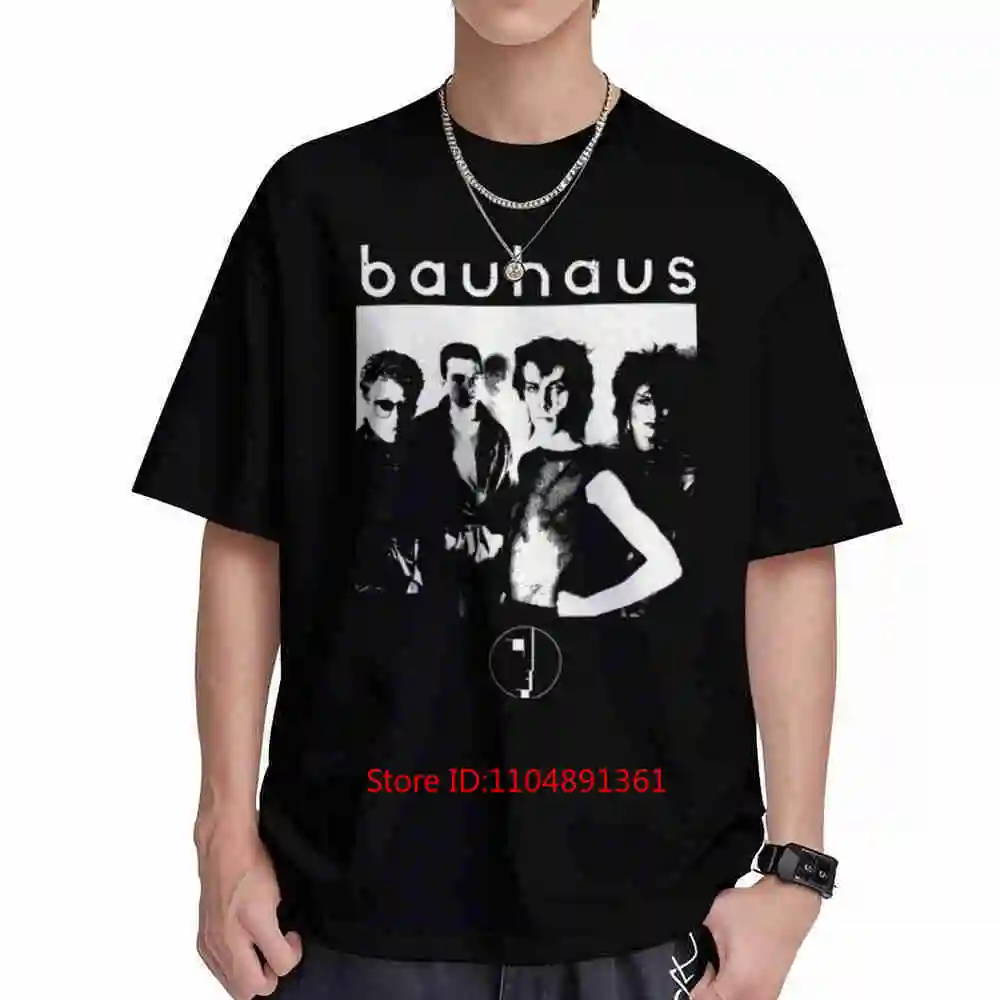 Bauhaus 80S Goth Short Sleeve Tee 100% Cotton T-Shirt