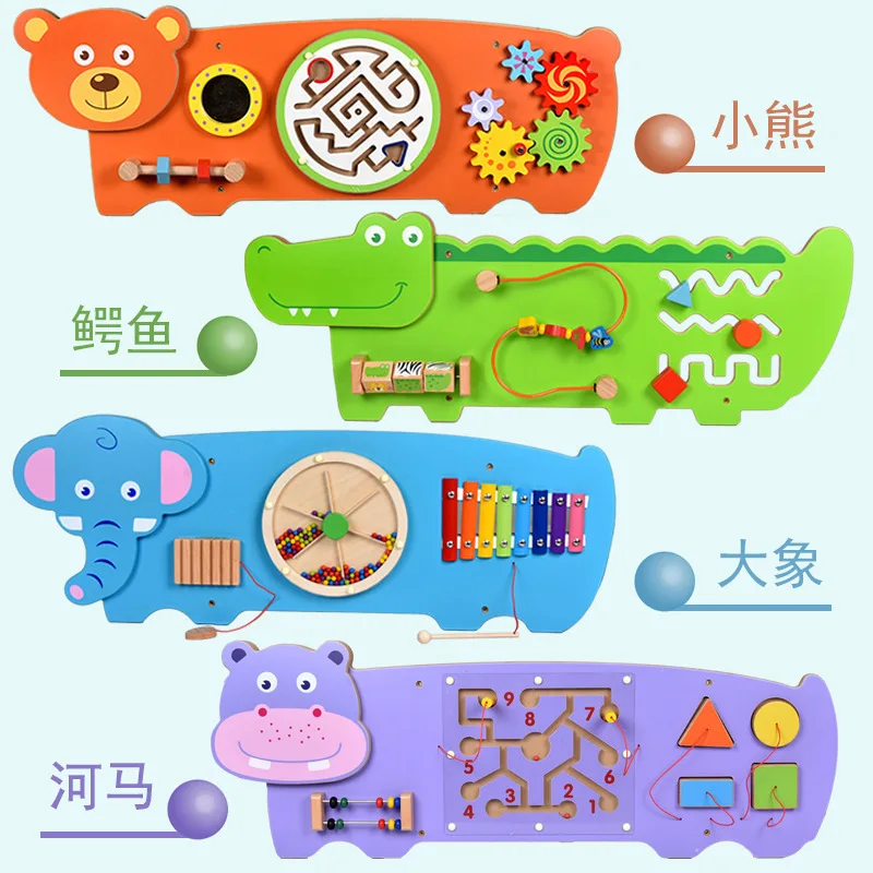 Teaching aids wall games 2-5 years old 3 puzzle development kindergarten early education wall toys