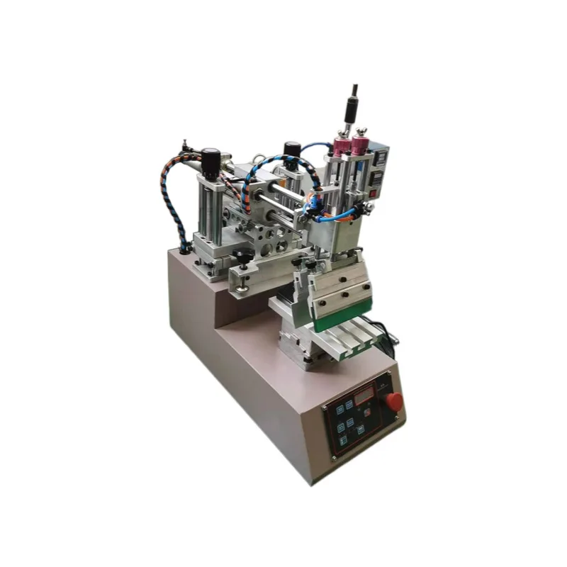 

Desktop PVC Silk Screen Printing Machine Flat Screen Printer for Bottle Lid Handbag Trash Cans
