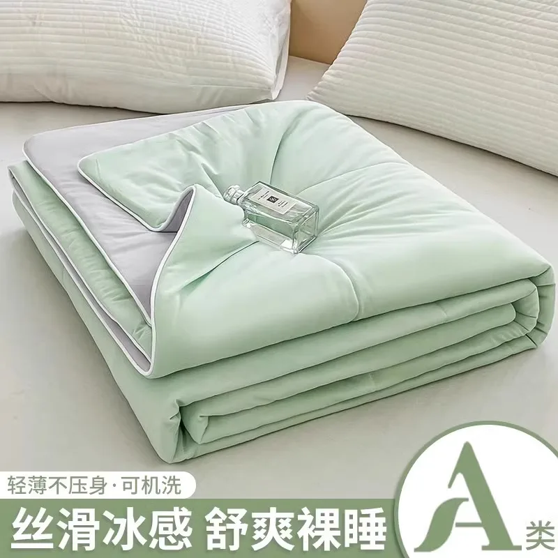 Air Conditioning Quilt Summer Cooling Fiber Thin Style Single Double Size Class A Maternity Baby Grade