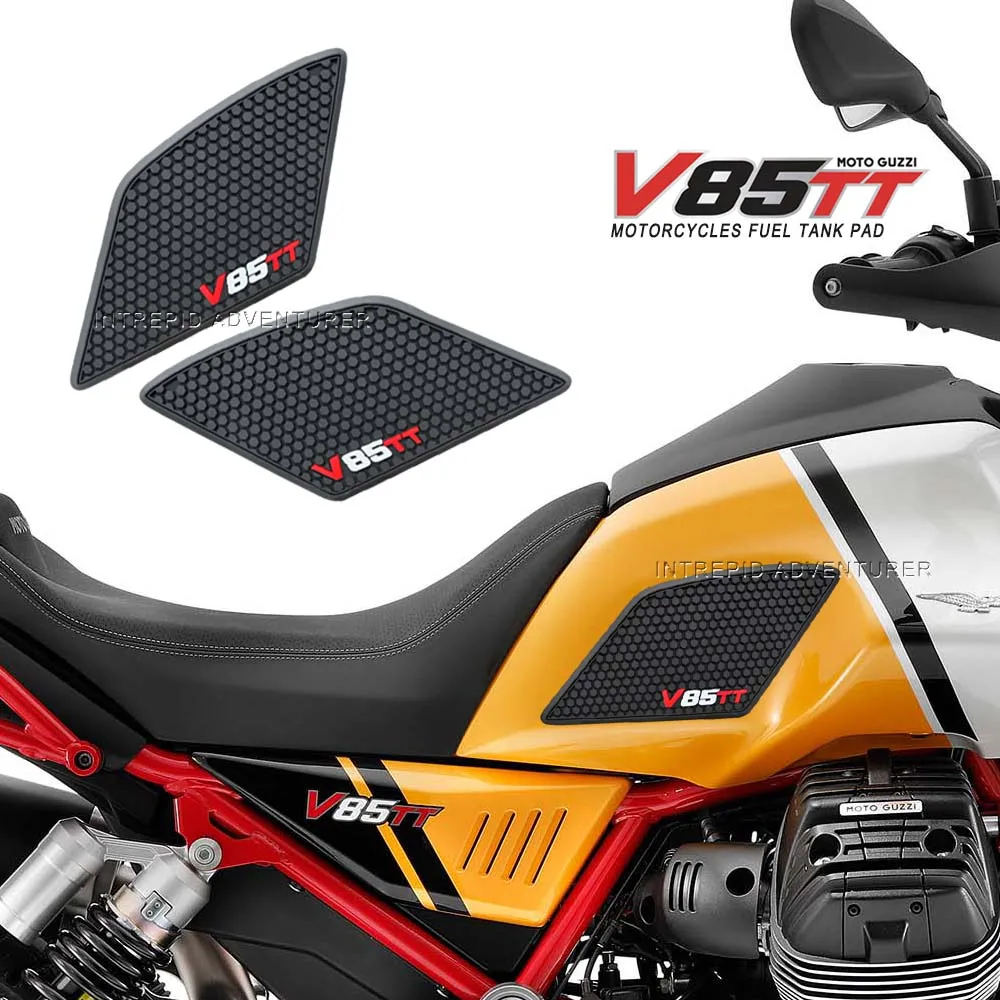 

Motorcycle Side Fuel Tank pad For Moto Guzzi V85TT V85 TT 2019 2020 2021 Tank Pads Protector Stickers Knee Grip Traction Pad