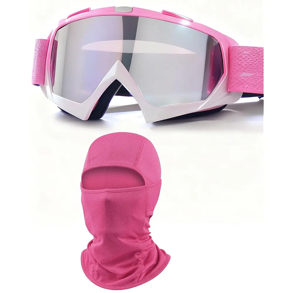 

Free Shipping Motorcycle Goggles with Balaclava for Women Girls, Dirt Bike ATV Motocross Riding Racing Ski Goggle Safety Glasses