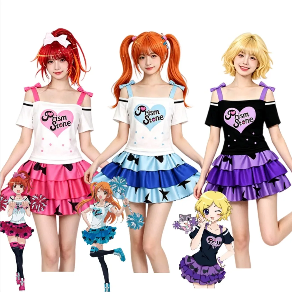 

Mion Aira Rizumu Cosplay Idol Dress Cute Stage Performance Outfit Accessories Adult Women Halloween Comic Con Carnival Outfit