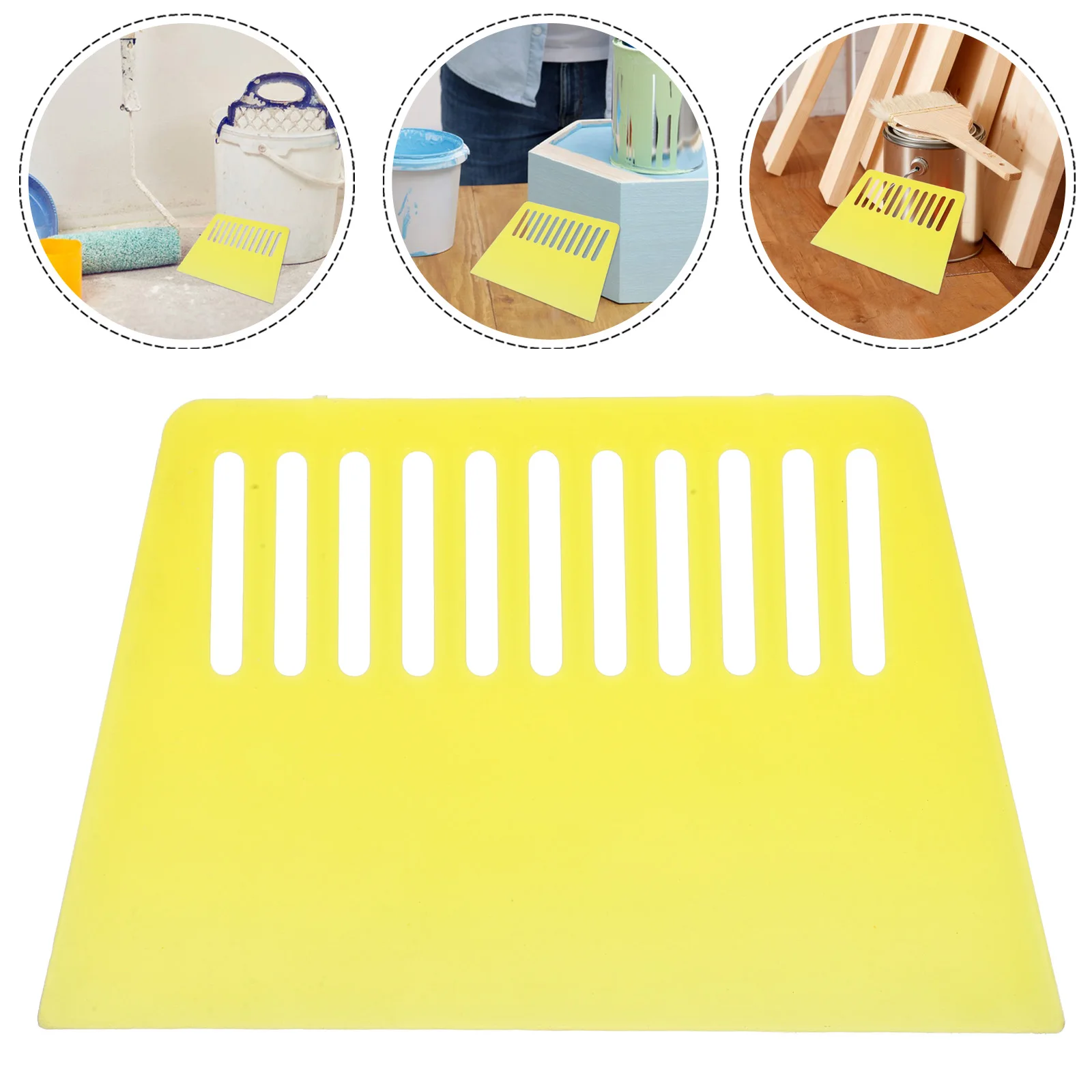 6pcs Paint Scraper Multifunctional PVC Wall Putty Smoother Home Improvement เครื่องมือ ERGONOMIC Handle วอลล์เปเปอร์ Remover ชั้น
