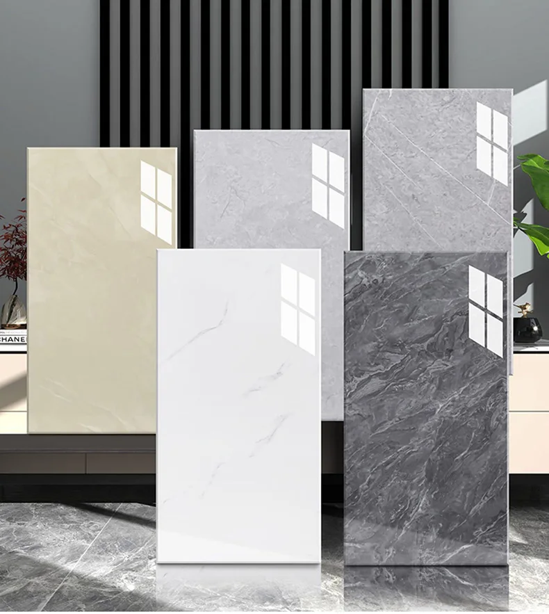 Oversize 40cmx80cm Wall Stickers Self Adhesive Tiles Floor Stickers Marble Bathroom Ground Waterproof Wall Sticker PVC Room
