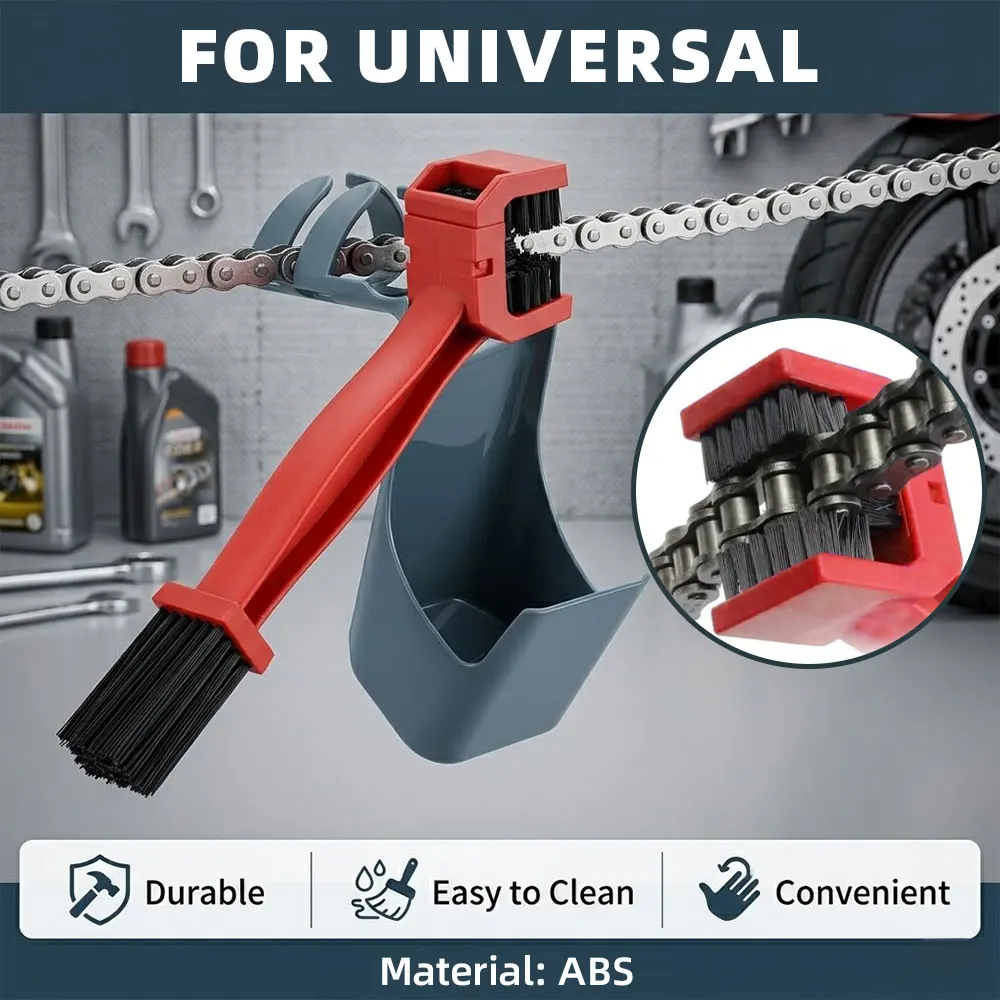 Accesorios para motocicleta, cepillo de limpieza, herramientas de lavado, limpiador de cadena para ktm Honda, piezas universales para moto de cross, duraderas