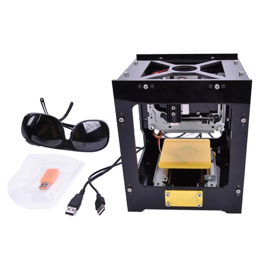 300mW DIY USB Mini CNC Laser Cutter Engraving Machine Laser Printer Engraver For Wood,Plastic,Bamboo,Rubber,Leather And So On